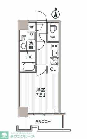 シーズンフラッツ両国サウスの物件間取画像